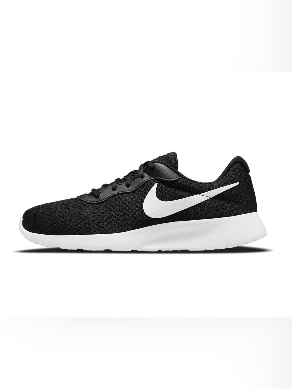 Nike Men’s Black/White Mesh Tanjun lightweight  Running Sneaker size 14